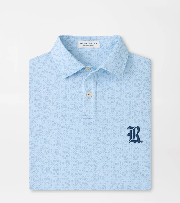 Rice University Bases Loaded Youth Performance Jersey Polo in PALE BLUE