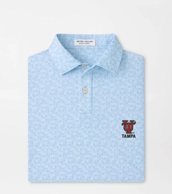 Tampa Bases Loaded Youth Performance Jersey Polo in PALE BLUE