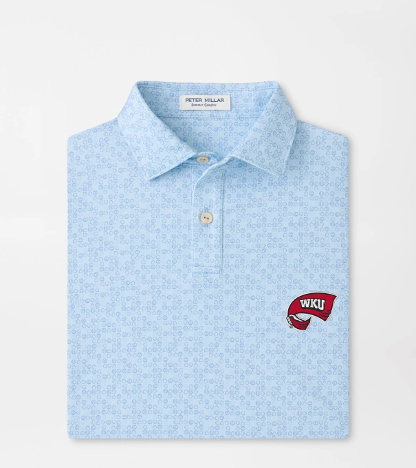 Western Kentucky Bases Loaded Youth Performance Jersey Polo in PALE BLUE