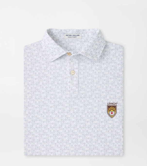 Lehigh Bases Loaded Youth Performance Jersey Polo in White