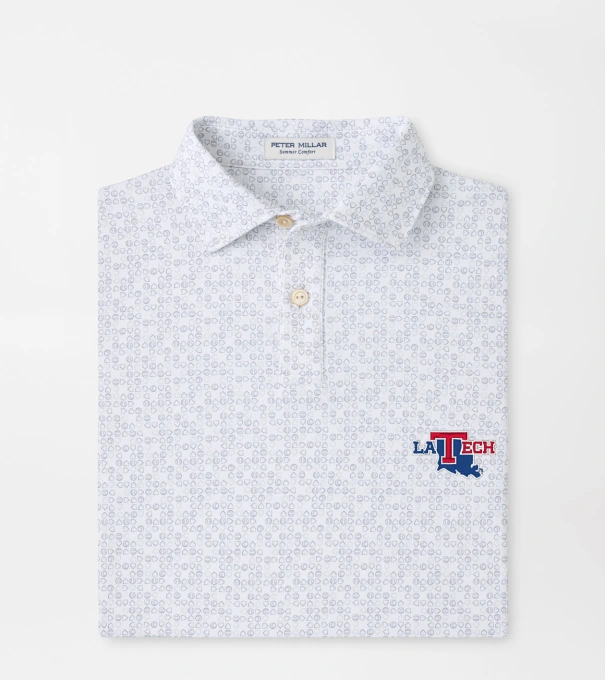 Louisiana Tech Bases Loaded Youth Performance Jersey Polo in White