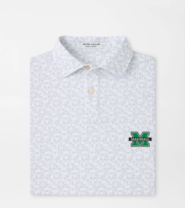 Marshall Bases Loaded Youth Performance Jersey Polo in White