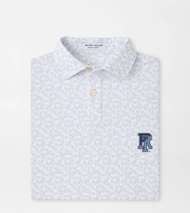 Rhode Island Bases Loaded Youth Performance Jersey Polo in White