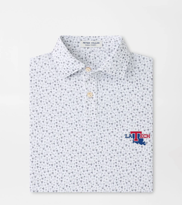 Louisiana Tech Buzzer Beater Youth Performance Jersey Polo in White