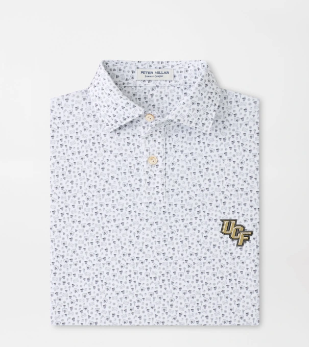 UCF Buzzer Beater Youth Performance Jersey Polo in White