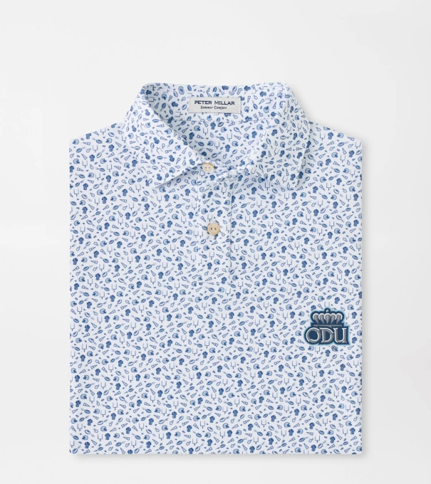 Old Dominion University Kick Off Youth Performance Jersey Polo in Blue Frost
