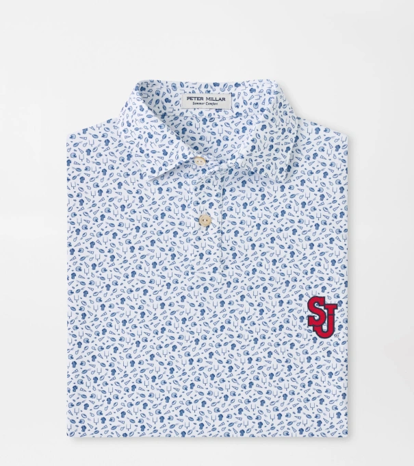 St. Johns University Kick Off Youth Performance Jersey Polo in Blue Frost
