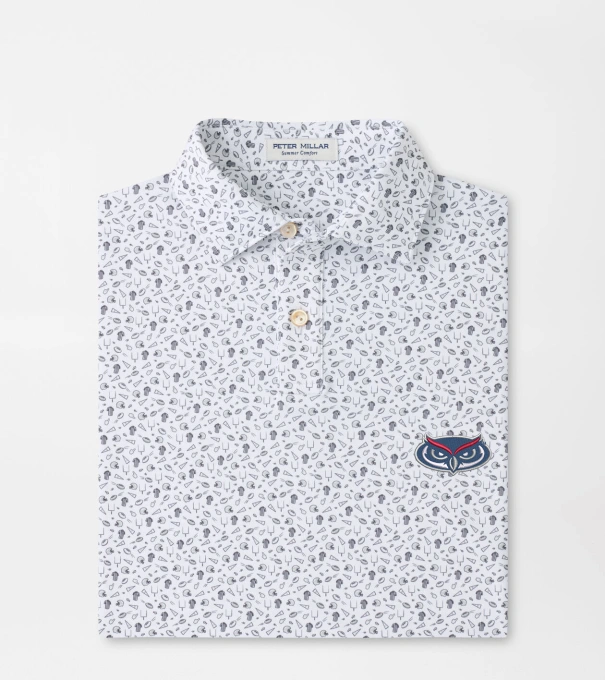 Florida Atlantic University Kick Off Youth Performance Jersey Polo in Gale Grey