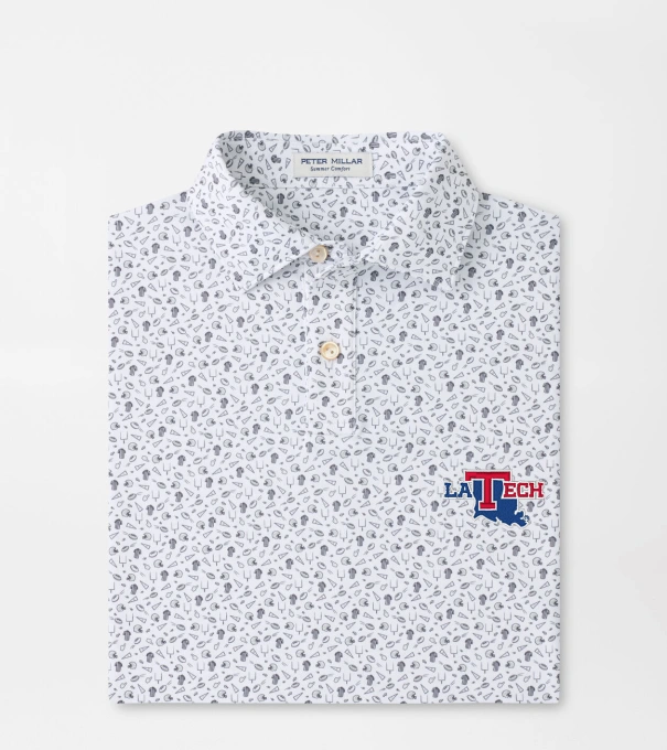 Louisiana Tech Kick Off Youth Performance Jersey Polo in Gale Grey