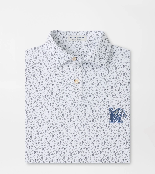 Memphis Kick Off Youth Performance Jersey Polo in Gale Grey