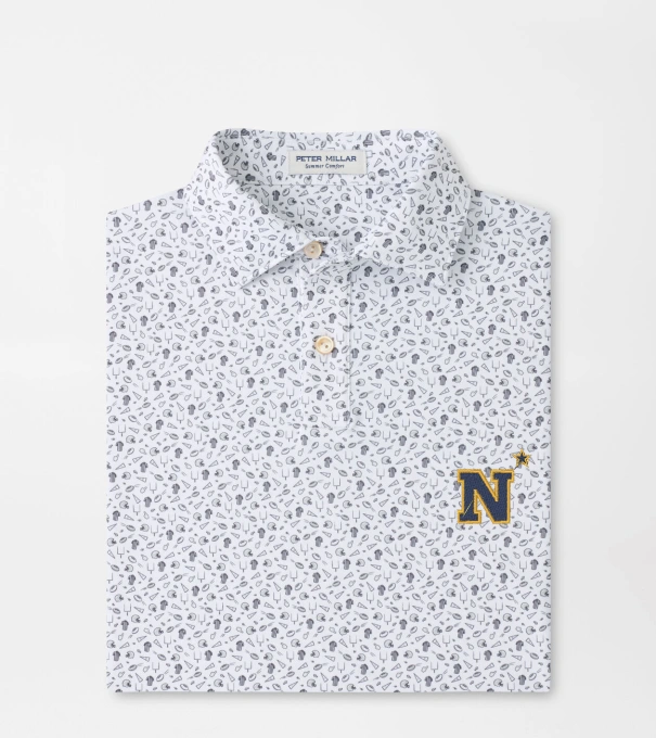 Naval Academy Kick Off Youth Performance Jersey Polo in Gale Grey