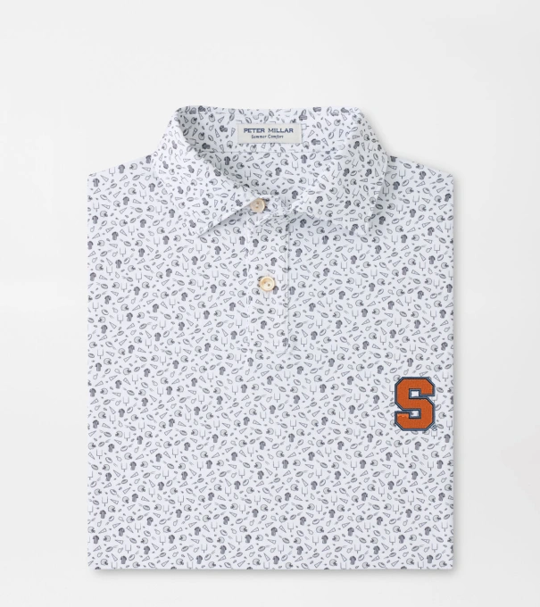 Syracuse Kick Off Youth Performance Jersey Polo in Gale Grey