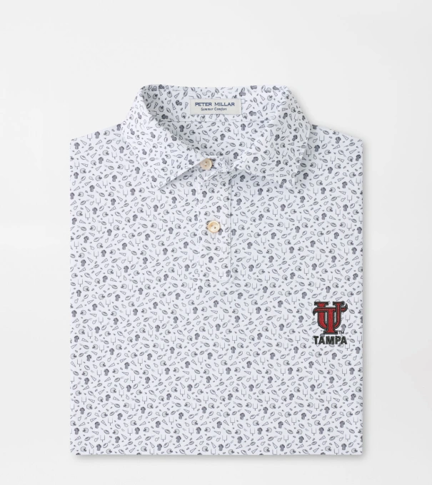 Tampa Kick Off Youth Performance Jersey Polo in Gale Grey