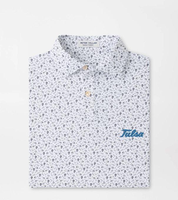 Tulsa Kick Off Youth Performance Jersey Polo in Gale Grey