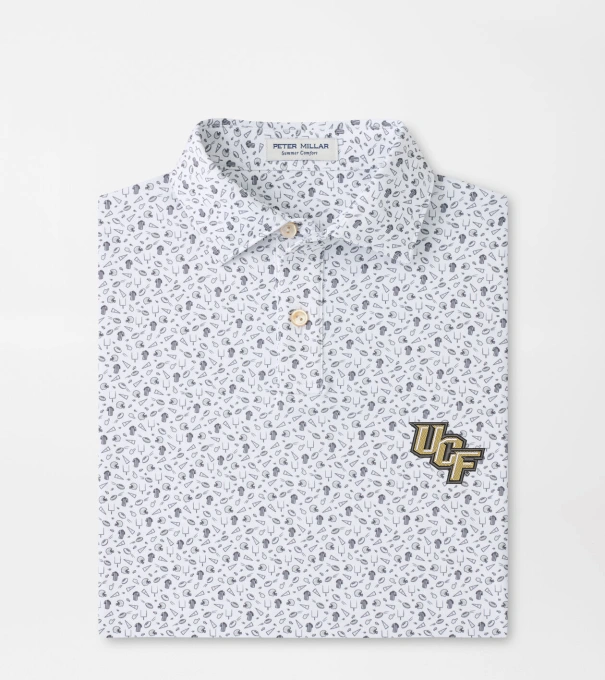 UCF Kick Off Youth Performance Jersey Polo in Gale Grey