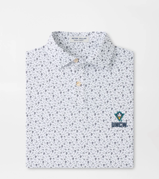 UNCW Kick Off Youth Performance Jersey Polo in Gale Grey
