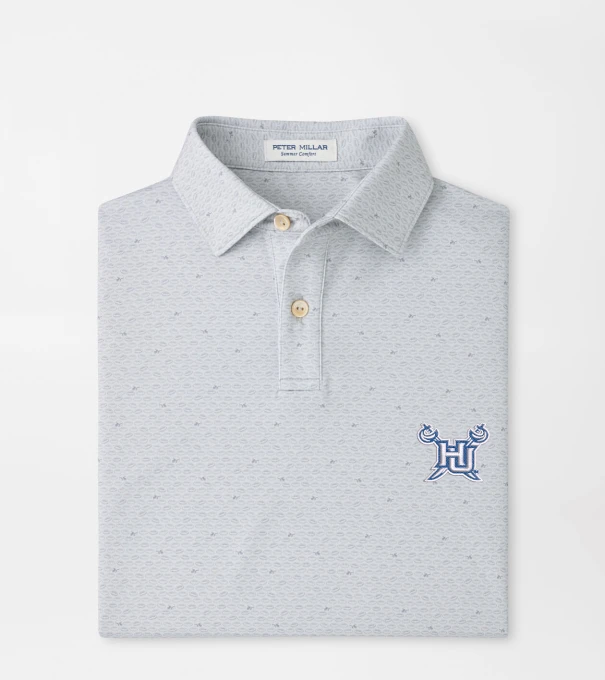 Hampton University On The Ball Youth Performance Jersey Polo in British Grey
