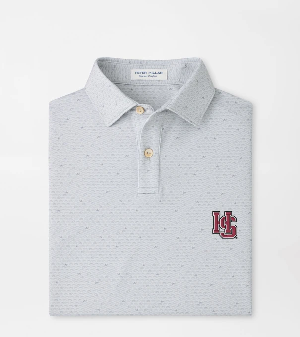 Hampden Sydney On The Ball Youth Performance Jersey Polo in British Grey