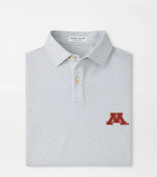 Minnesota On The Ball Youth Performance Jersey Polo in British Grey