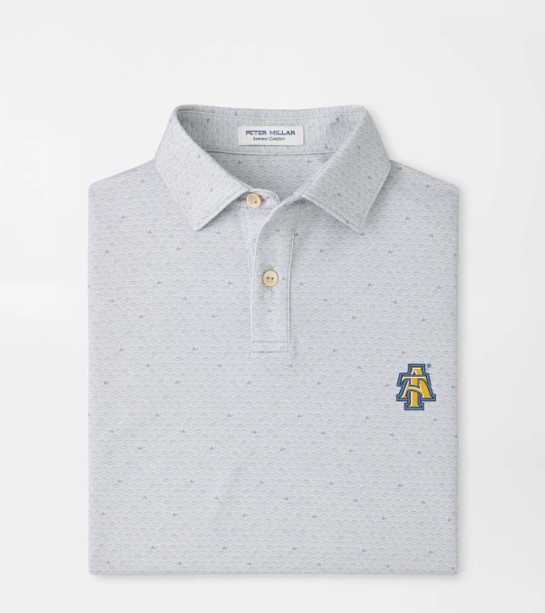 NC A&T On The Ball Youth Performance Jersey Polo in British Grey