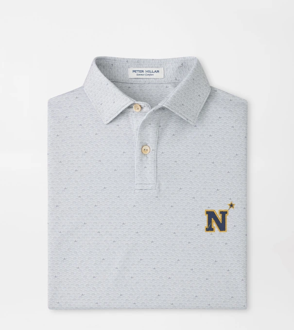 Naval Academy On The Ball Youth Performance Jersey Polo in British Grey