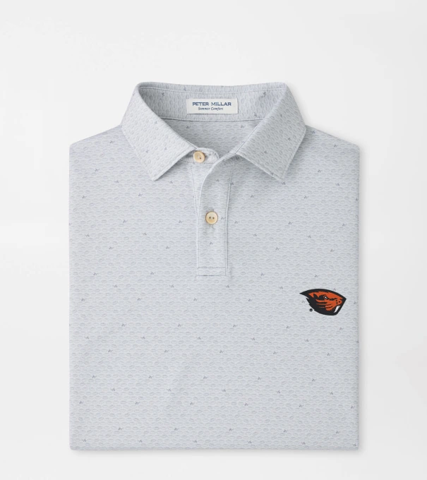 Oregon State On The Ball Youth Performance Jersey Polo in British Grey