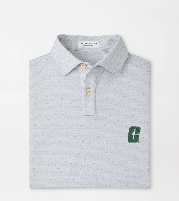 UNC Charlotte On The Ball Youth Performance Jersey Polo in British Grey