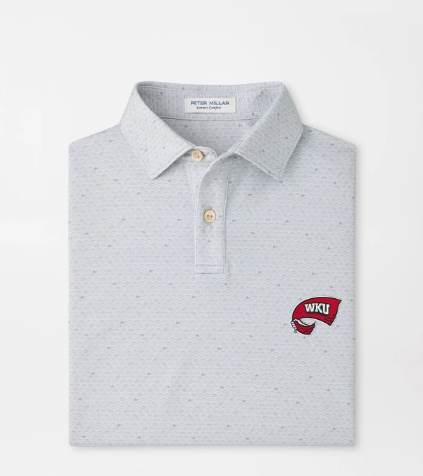 Western Kentucky On The Ball Youth Performance Jersey Polo in British Grey