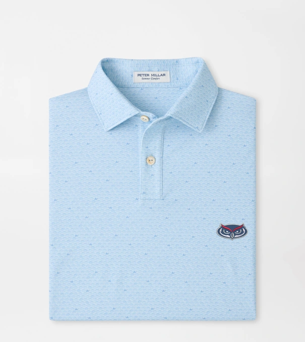 Florida Atlantic University On The Ball Youth Performance Jersey Polo in PALE BLUE