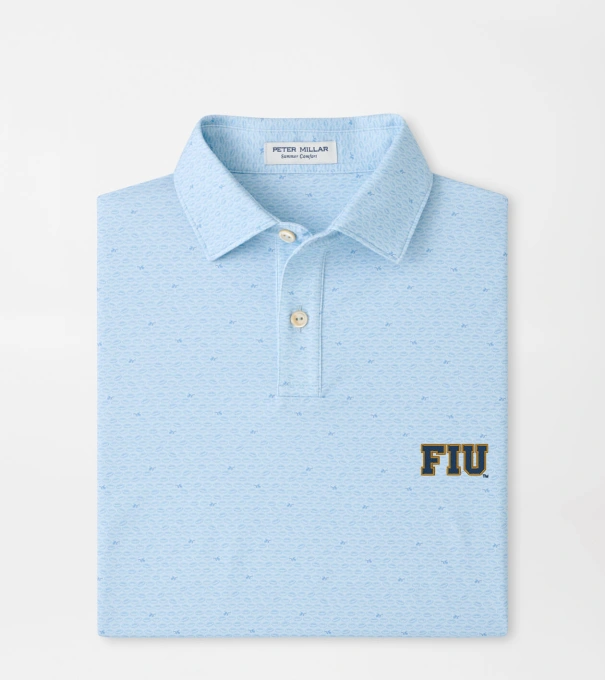 Florida International University On The Ball Youth Performance Jersey Polo in PALE BLUE