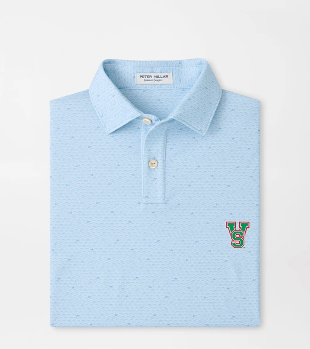Mississippi Valley State On The Ball Youth Performance Jersey Polo in PALE BLUE