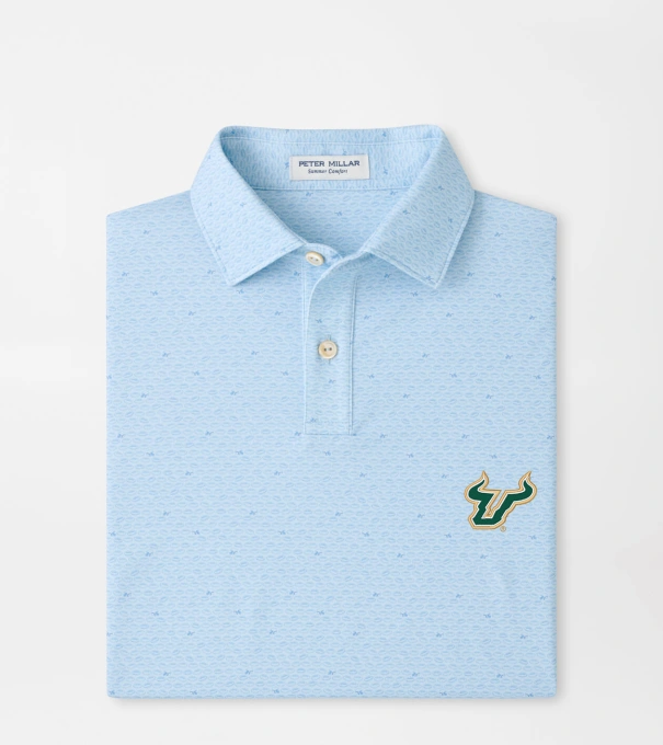 University of South Florida On The Ball Youth Performance Jersey Polo in PALE BLUE