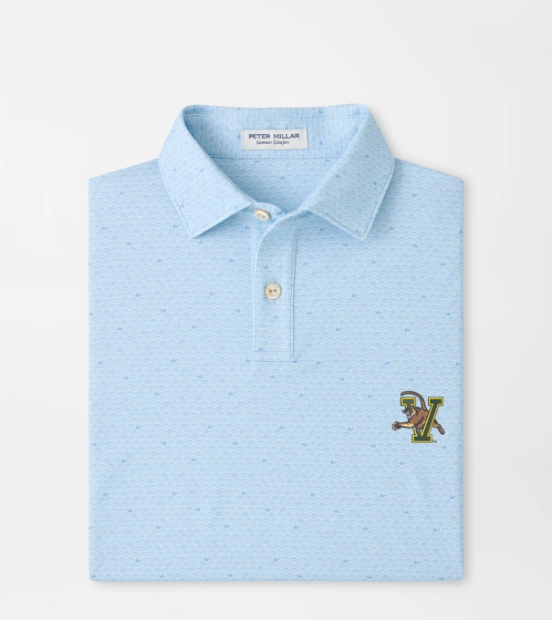 Vermont On The Ball Youth Performance Jersey Polo in PALE BLUE