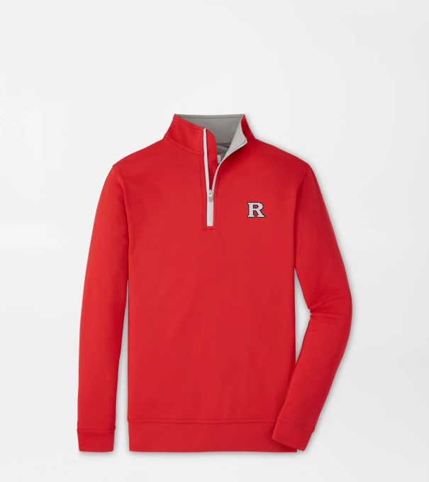 Rutgers Youth Perth Performance Quarter-Zip in Red3