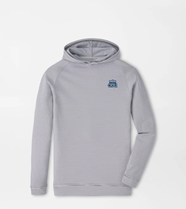 Old Dominion University Pine Youth Sugar Stripe Performance Hoodie in Iron