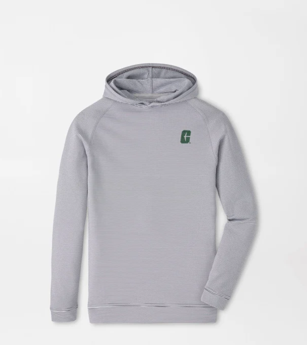 UNC Charlotte Pine Youth Sugar Stripe Performance Hoodie in Iron