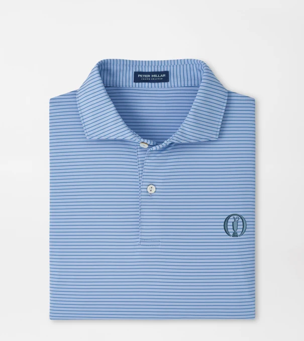 The Open Ballad Performance Jersey Polo in IRIS MIST