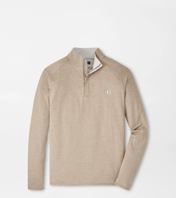 The Open Stealth Performance Quarter-Zip in BISCOTTI