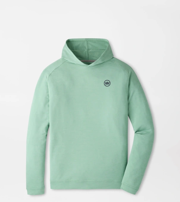 Crown Seal Logo Pine Performance Hoodie in FRESH MINT