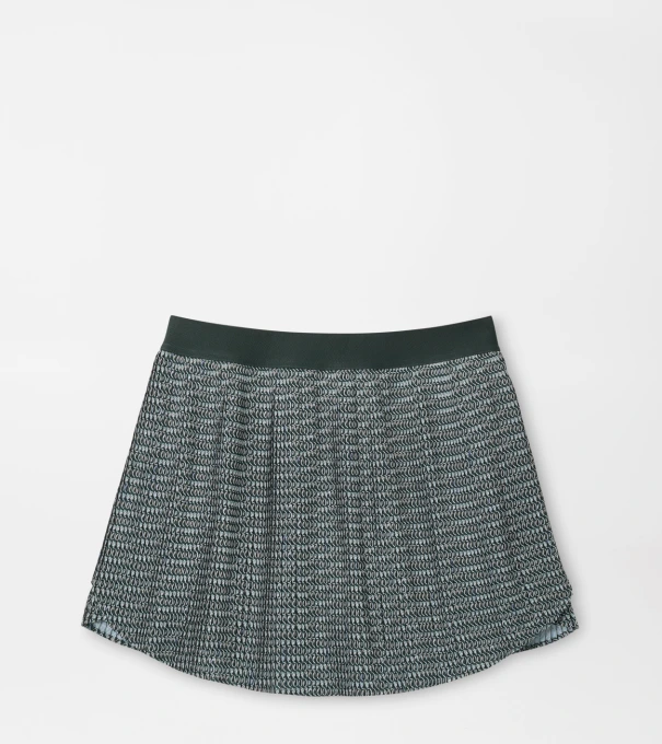 Mickey Fresh Cut Printed Micro Pleat Skort in PINE BROOK