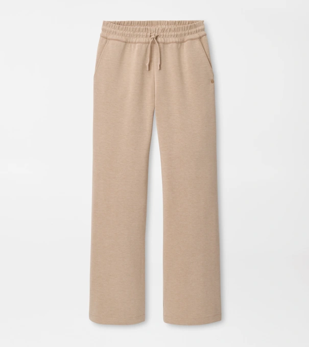 Flora Knit Melange Track Pant in CAMEL