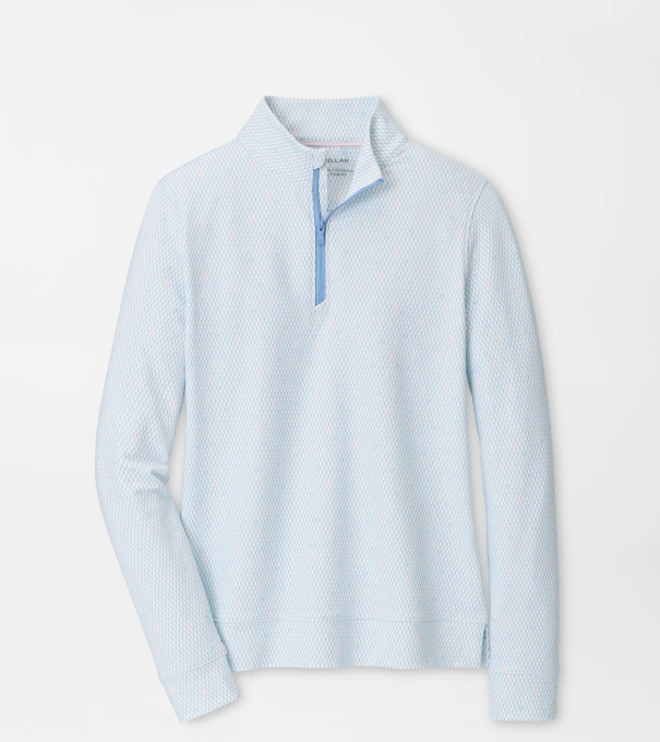 Perth Courtside Charm Printed Performance Quarter-Zip in Multi