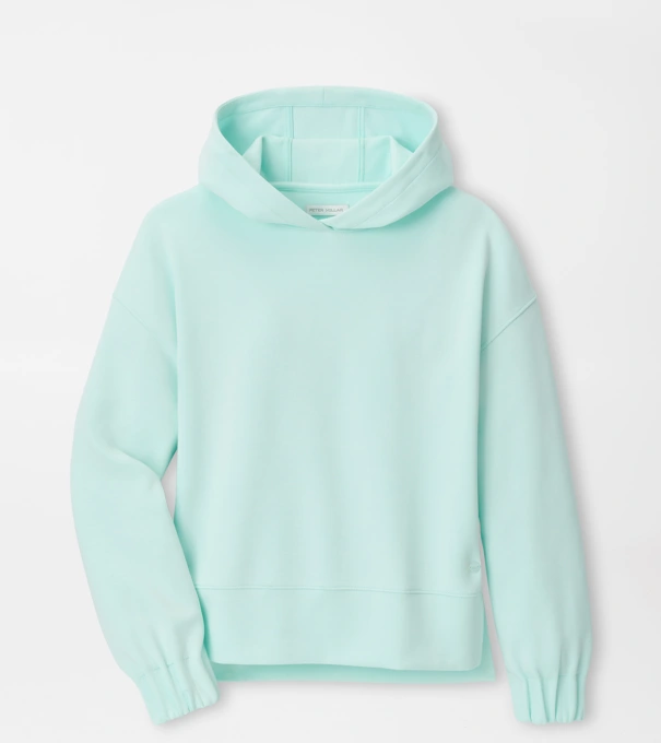 Flora Knit Melange Hoodie in OCEAN AIR