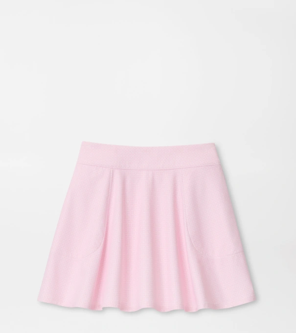 Girls Sally Playful Petals Printed Skort in PEARL PINK