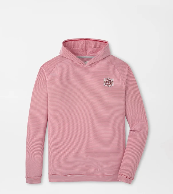Oklahoma College World Series Pine Sugar Stripe Performance Hoodie in Crimson1
