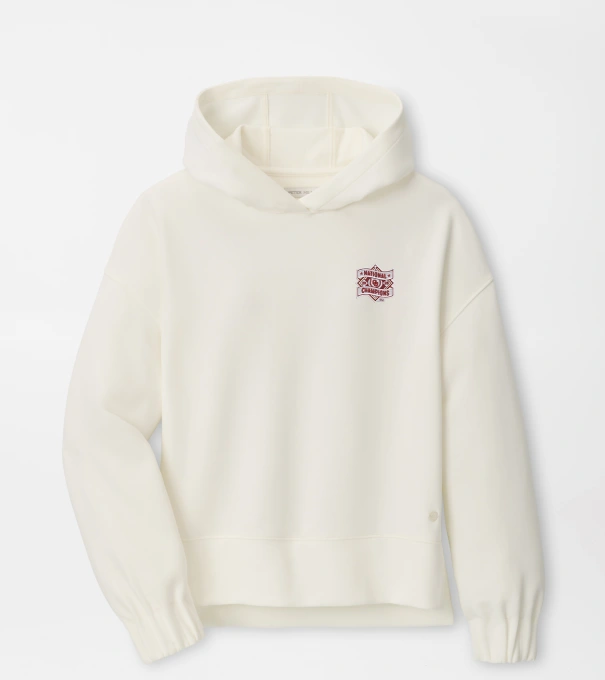 Oklahoma College World Series Flora Knit Hoodie in SOFT WHITE