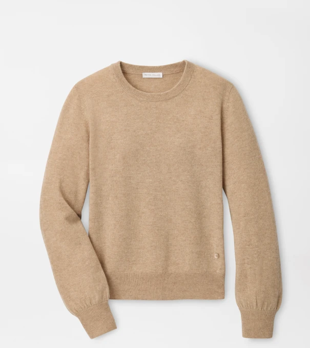 Heritage Cashmere Classic Fit Crewneck in CAMEL