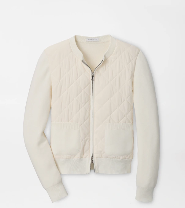 Coolspun Lite Cotton Hybrid Cardigan in SOFT WHITE
