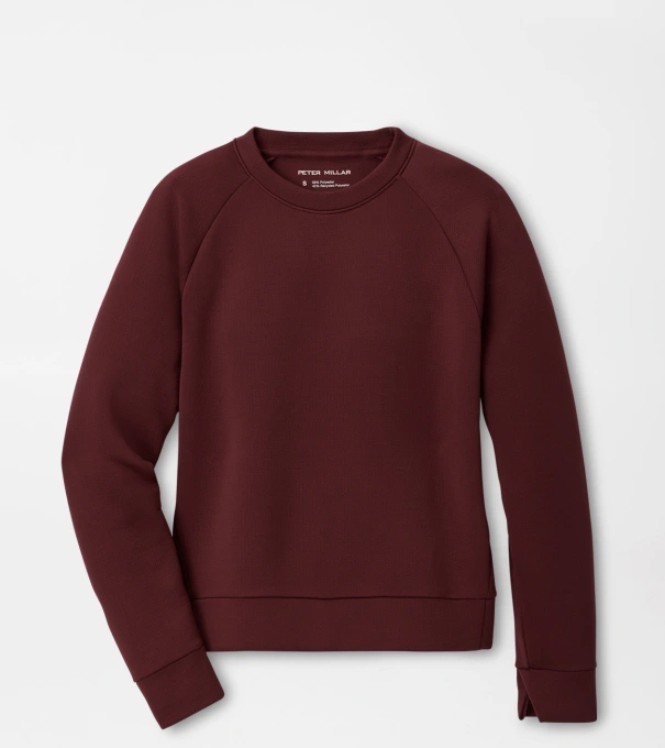 Lumi-Knit Performance Crewneck in OX BLOOD