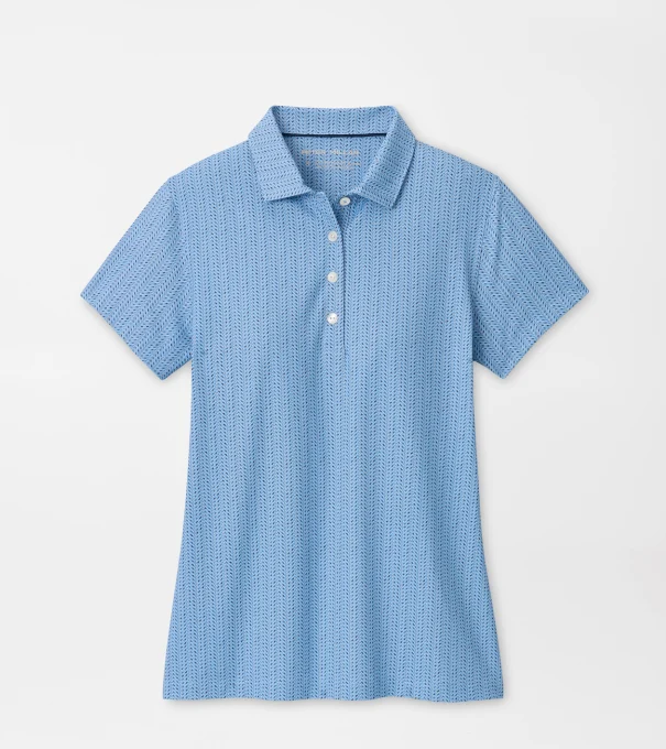 Herringbone Tees Short-Sleeve Jersey Polo in Multi